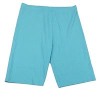 Světlemodré žebrované elastické kraťasy C&A