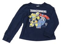 Tmavomodré triko Transformers