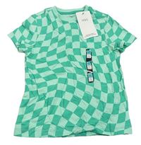Zeleno-světlezelené kostkované tričko M&S