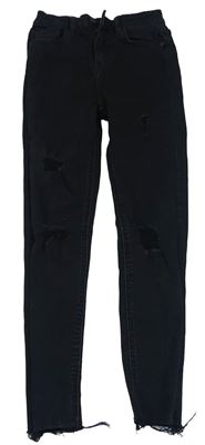 Černé skinny rifle s prošoupáním George 
