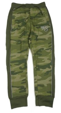 Nové - army-khaki chino tepláky s písmenkem RIPSTOP
