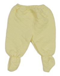 Světležluté prošívané vyteplené polodupky 