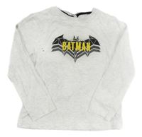 Světlešedé melírované triko s Batmanem PRIMARK