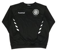 Černá sportovní mikina s logem a nápisy hummel