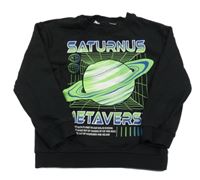Černá mikina s planetou