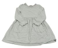 Světlešedé melírované šaty Nutmeg