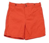 Červené plátěné kraťasy so cute