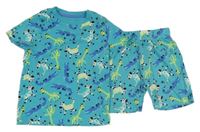 Azurové pyžamo se zvířátky F&F