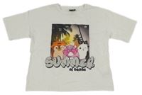 Bílé crop tričko s SQUISHMALLOWS C&A