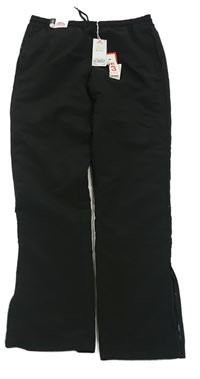 Černé šusťákové podšité kalhoty s logem Slazenger