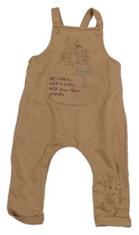 Hnědé laclové tepláky s králíky - Peter Rabbit George