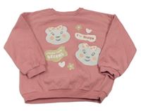 Starorůžová mikina s Blush zn. George