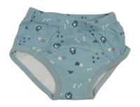 Modré učící slipy s kostmi a stopami Lily & Dan