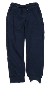 Tmavomodré žebrované tepláky Little Kids