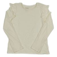 Krémové triko s volánky C&A