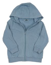 Modrá propínací mikina s kapucí F&F