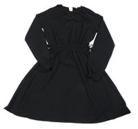 Černé žoržetové šaty H&M