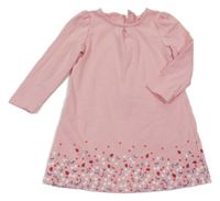 Růžové šaty s beruškami Mothercare