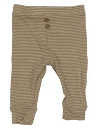 Hnědé pruhované žebrované lehké tepláky s knoflíčky Next