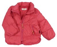 Růžová šusťáková zimní bunda H&M