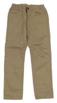 Hnědé plátěné kalhoty H&M