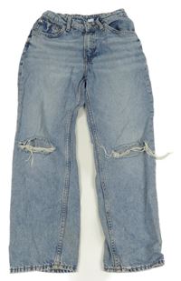 Světlemodré rifle s dírami H&M