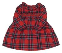 Červeno-zeleno-tmavomodré kostkované šaty George