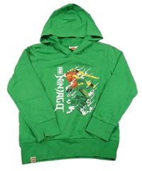 Zelená mikina s lego NINJAGO a kapucí LEGO