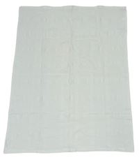 Bílá perforovaná bavlněná deka George