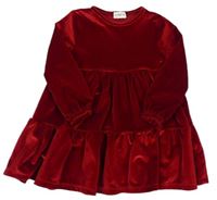 Červené sametové šaty F&F