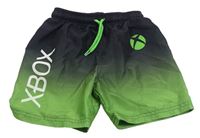 Černo-zelené plážové kraťasy - X-BOX Primark