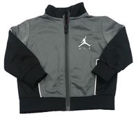 Šedo-černá propínací sportovní mikina Jordan Air
