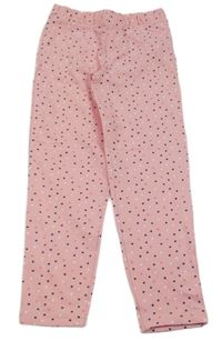 Růžovo-barevné puntíkaté tregíny 