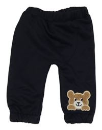 Tmavomodré tepláky s medvídkem 