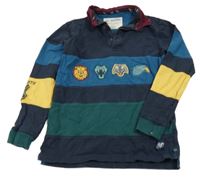 Tmavomodro-barevná mikina se zvířátky a límečkem - Harry Potter M&S