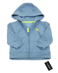 Nové - Světlemodrá propínací mikina s dinem a kapucí Dunnes Stores