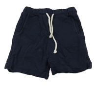 Tmavomodré teplákové kraťasy 