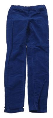 Tmavomodré elastické manšestráky H&M