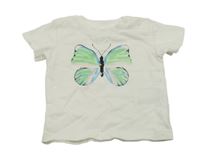 Bílé tričko s motýlkem Dopodopo