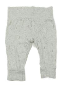 Světlešedé tepláky s notami Mothercare