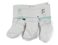Nové - 3set - 3x Bílé ponožky ZEEMAN 