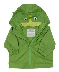 Zelená šusťáková podzimní bunda s kapucí - dino Primark