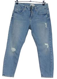 Dámské světlemodré mom rifle s prošoupáním River Island