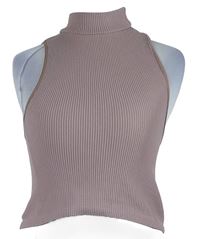 Dámský starorůžový žebrovaný elastický crop top Zara