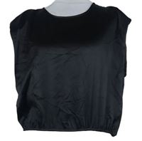 Dámská černá saténová crop halenka Zara 