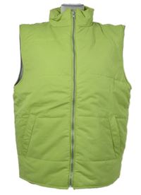 Dámská limetková šusťáková zateplená vesta 