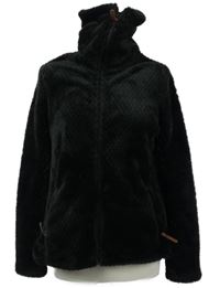 Dámská černá vzorovaná plyšová bunda Crivit 