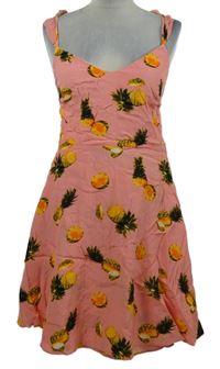 Dámské růžové šaty s ovocem Asos 