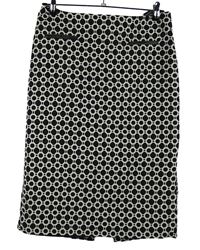 Dámská černo-bílá vzorovaná pouzdrová sukně M&S