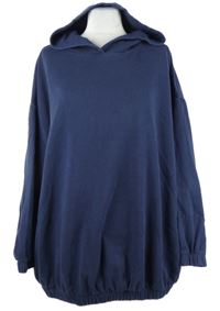 Dámská tmavomodrá oversize mikina s kapucí Asos 